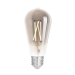 WiZ Smart LED E27 Edison Fadenlampe Smoke 6.5W 400lm - 820-850 Abstimmbares Weiß | Dimmbar - Ersatz Für 35W