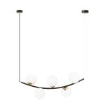Emibig Pendelleuchte Ritz Stahl Schwarz | Geeignet für 5x E14 - Max 10W