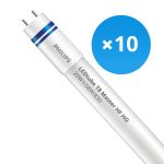 Multipack 10x Philips LED Röhre T8 MASTER (HF) High Output 20W 2900lm - 830 Warmweiß | 150cm - Dimmbar - Ersatz für 58W