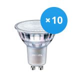 Multipack 10x Philips MASTER Value LED Spot GU10 PAR16 3.7W 270lm 36D - 930 Warmweiß | Höchste Farbwiedergabe - Dimmbar - Ersatz für 35W