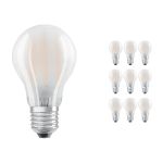 Multipack 10x Ledvance Classic LED E27 Birne Fadenlampe Matt 4.8W 470lm - 827 Extra Warmweiß | Dimmbar - Ersatz für 40W