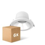 Multipack 6x Noxion LED Downlight Apollo V2.0 6-12W 690-1460lm 60D - 830/840 CCT | 145mm - Ausschnitt 120mm