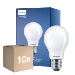 Multipack 10x Philips MASTER LED Glühbirne Ultra Efficient E27 Birne Matt 4W 840lm - 840 Kaltweiß | Ersatz für 60W