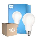 Multipack 10x Philips Corepro LED Glühbirne E27 Birne Matt 13W 2000lm - 827 Extra Warmweiß | Ersatz für 120W