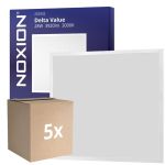 Multipack 5x Noxion LED Panel Delta Value V5 Backlit 28W 3920lm 830/840 CCT | 60x60cm - < 22 - Philips Treiber