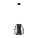 Eglo Pendelleuchte Curasao Stahl Schwarz | IP20 - Geeignet für 1x E27 