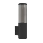 Eglo Wandleuchte Salle Außenbeleuchtung Aluminium Schwarz | Geeignet für E27