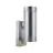 Nordlux Tin Wandleuchte Metall und Glas Grau Up & Down | 76mm - IP54 - Geeignet für 2x GU10 - Bewegungs- und Lichtsensor