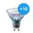Multipack 10x Philips MASTER LED Spot ExpertColor GU10 PAR16 5.5W 355lm 36D - 927 Extra Warmweiß | Höchste Farbwiedergabe - Dimmbar - Ersatz für 50W