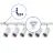 Bright Choice Komplettset 1-Phasen Rail L 1,5 x 1,5 Meter Weiß | incl. 6x Spot + GU10 2700K 3W Dimmbar + Abschlusskappe, Stromanschluss und L -Verbinder