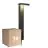 Multipack 3x Nordlux Solar Gartenbeleuchtung Rica Quadrat Rostfreier Stahl Schwarz 4.5W 380lm - 830 Warmweiß |Bewegungs- und Lichtsensor
