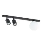 Emibig Deckenleuchte Baster Stahl Schwarz | Geeignet für 2x GU10 - Max 8W, 1x E14 - Max 10W