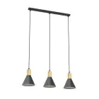 Emibig Pendelleuchte Rosa Stahl Schwarz | Geeignet für 3x E27 - Max 15W