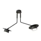 Emibig Deckenleuchte Mizu Stahl Schwarz | Geeignet für 2x GX53 - Max 12W