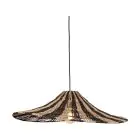 Good&Mojo Pendelleuchte Cuzco Jute Schwarz/Natural | Geeignet für 1x E27 