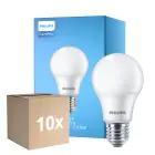 Multipack 10x Philips Corepro LED Glühbirne E27 Birne Matt 8W 806lm - 827 Extra Warmweiß | Ersatz für 60W