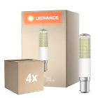 Multipack 4x Ledvance Special T Slim LED B15d Röhre one-handed Klar 8W 1055lm - 827 Extra Warmweiß | Dimmbar - Ersatz Für 75W