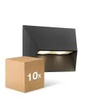 Multipack 10x Nordlux Pontio Wandleuchte Aluminium Schwarz | IP54 - Geeignet für 2x GU10
