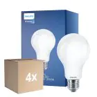 Multipack 4x Philips Classic LED Glühbirne E27 Birne Matt 13W 2000lm - 827 Extra Warmweiß | Ersatz für 120W