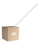 Multipack 4x Ledvance LED Feuchtraumleuchte Feuchtigkeitsdicht Eco Slim 36W 4320lm - 840 Kaltweiß | 120cm