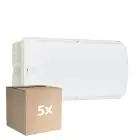 Multipack 5x Philips LED Sicherheit Ledinaire WL055V Weiß 6W 600lm - 830 Warmweiß | 374x150mm - IP65 - Bewegungssensor