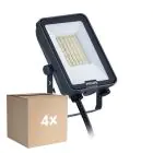 Multipack 4x Philips LED-Scheinwerfer Ledinaire BVP167 20W 2400lm 110D - 830-840-865 CCT | IP65 - Symmetrisch