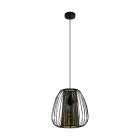 Eglo Pendelleuchte Curasao Stahl Schwarz | IP20 - Geeignet für 1x E27 