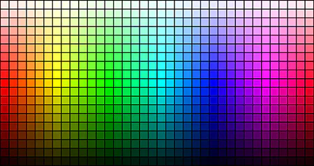 RGB-Farbenspektrum